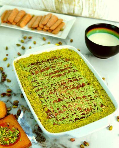 Tiramisú de Chocolate de Dubai con pistacho